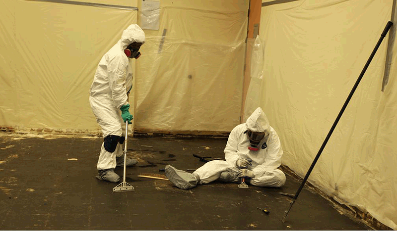 asbestos removal workers