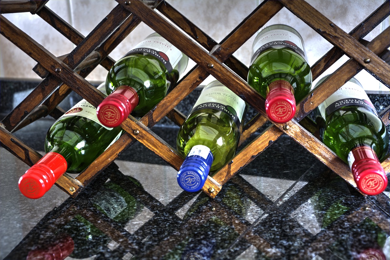 wine bottles